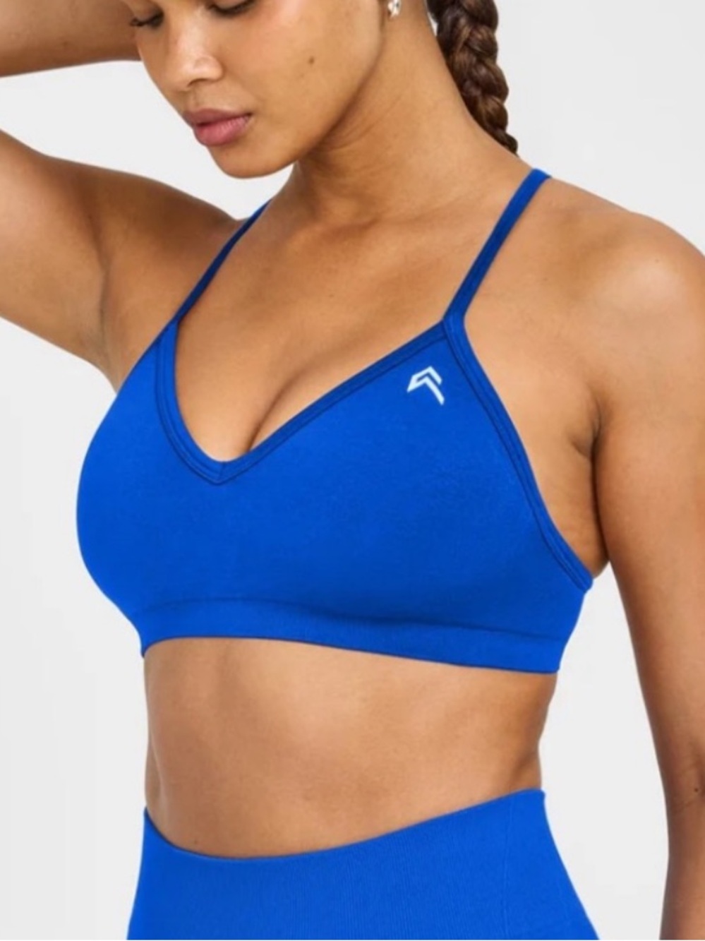 Oner Active Timeless Strappy Bralette in Cobalt Blue. Women’s Size UK Large